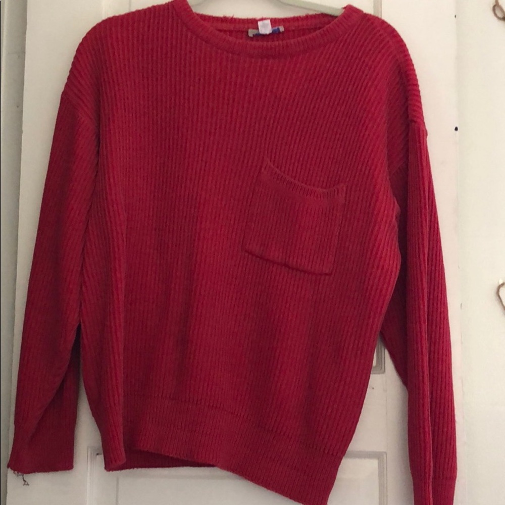 Red sweater